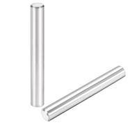 TOP-VIGOR 2Pcs 10mm x 80mm Dowel Pins Shelf Support Pegs, 304 Stainless Steel Cylindrical Shelf Support Pin Fasten Elements Silver Tone