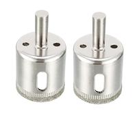 TOP-VIGOR 2Pcs 28mm Diamond Drill Bit Hole Saw, Hollow Core Drill Bit Hole Saw Tools, Hole Cutter Glass Center Pilot Drilling Bits for Glass Ceramics Porcelain Tile Stone Granite Marble