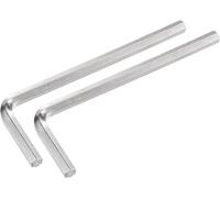 TOP-VIGOR 2Pcs 3/16 Inch Hex Key Wrench, Metric CR-V L Shaped Imperial Hexagon Head Spanner Tool for Repairing, Installation