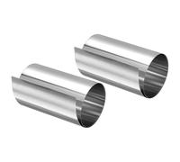 TOP-VIGOR 2Pcs 304 Stainless Steel Foil Roll 1000mm x 100mm x 0.02mm, Thin Metal Strip Sheet Plate for Crafts and Electronic Equipment
