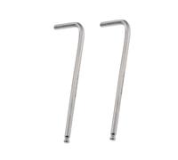TOP-VIGOR 2Pcs 5/32" Ball End Hex Key Wrench, L Shaped Long Arm Allen Key for Household DIY, Professional Machine Repairing, CR-V