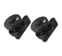 TOP-VIGOR 2Pcs 54mm Privacy Indicator Door Lock, Plastic Vacant Engaged Latch Indicating Lock for Public Partition Toilet Restroom Bathroom