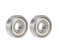 TOP-VIGOR 2Pcs 608ZZ Deep Groove Ball Bearings, Z1 8mm x 22mm x 7mm Double Sealed Industrial Bearings, Chrome Steel Skateboard Bearings for Electrical Instrument Equipment