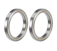 TOP-VIGOR 2Pcs 6811ZZ Deep Groove Ball Bearings, Z2 55mm x 72mm x 9mm Double Sealed Industrial Bearings, Chrome Steel Skateboard Bearings for Electrical Instrument Equipment