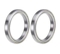 TOP-VIGOR 2Pcs 6812ZZ Deep Groove Ball Bearings, Z2 60mm x 78mm x 10mm Double Sealed Industrial Bearings, Chrome Steel Skateboard Bearings for Electrical Instrument Equipment