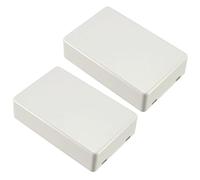 TOP-VIGOR 2pcs 70x45x18mm Mini Dustproof Electrical Junction Box, ABS Plastic Project Boxes for DIY Electronics Projects, Indoor Power Module Case, Instrument Case Box, Light Grey