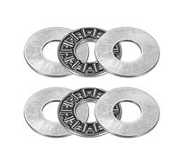 TOP-VIGOR 2Pcs AXK1024+2AS Needle Roller Thrust Bearings with 2 Washers, 10mmx24mmx4mm Bearing for Conveying Equipment, Automobiles, Pump, Machine Tools, Chromium Steel