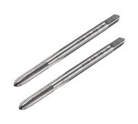 TOP-VIGOR 2Pcs M3 x 0.5mm Straight Flute Screw Thread Tap, HSS Thread Milling Tap with H2 Tolerance 3 Straight Flutes Metric Machine Tap