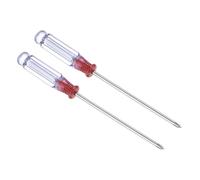 TOP-VIGOR 2pcs Mini Phillips Screwdriver 3mm Cross Head 128mm Length, Small Precision Screwdrivers with Non-Slip Handle for Electronics, Glasses, Watch, Computer and Small Appliance Repair