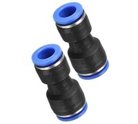 TOP-VIGOR 2Pcs Pneumatic Push Fit Connectors 12mm to 10mm Straight Air Line Hose Fittings for Compressor Systems