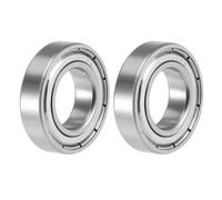 TOP-VIGOR 2Pcs S6902ZZ Deep Groove Ball Bearings, Z2 15mm x 28mm x 7mm Double Sealed Industrial Bearings, Chrome Steel Skateboard Bearings for Electrical Instrument Equipment