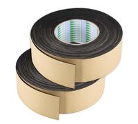 TOP-VIGOR 2Pcs Self Adhesive Sealing Foam Tape, 50mm(W) x 1.5mm(T) x 10M/32.8ft(L) Single Sided Foam Weather Strip High Density Draft Excluder Strip for Window and Door Insulation