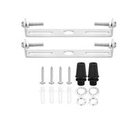 TOP-VIGOR 2Sets Light Fixture Ceiling Bracket, 90mm Ceiling Light Plate Kit, Light Fixture Mounting Bracket Plate Steel Crossbar for Home Office Pendant Wall Light, with Screw Washer Nut