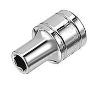 TOP-VIGOR 3/8-Inch Drive 6mm 6-Point Shallow Socket, Metric, Cr-V Drive Socket for Auto Repairing and Household