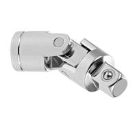 TOP-VIGOR 3/8 Inch Drive Universal Joint Socket Set, Cr-V Swivel Socket Adapter, 90 Degree Flex Head Socket Extension Bar, Impact Universal Joint for Ratchet Wrench Repair Tools