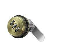 TOP-VIGOR 3 Digit Code Combination Cam Lock, 20mm Password Coded Locks Zinc Alloy Coded Convenient Security Number Lock for Locker Wardrobe Door Filing Cabinet Mailbox Drawer Cupboard, Bronze