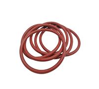 TOP-VIGOR 30 PCS Silicone O-Ring,6.5mm OD,4.5mm ID,1mm Width,Seal Rings Gasket For Electronic Products, Medical Equipment, Drinking Water Equipment