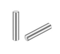 TOP-VIGOR 30Pcs 4mm x 20mm Dowel Pins Shelf Support Pegs, 304 Stainless Steel Cylindrical Shelf Support Pin Fasten Elements Silver Tone