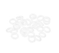 TOP-VIGOR 30Pcs Silicone O Rings, 10mm OD 6mm ID 2mm Width O Rings Sealing Gasket for Plumbing Washer Seal & Auto Quick Repair, White