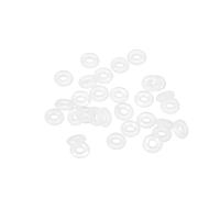 TOP-VIGOR 30Pcs Silicone O Rings, 6mm OD 2mm ID 2mm Width O Rings Sealing Gasket for Plumbing Washer Seal & Auto Quick Repair, White