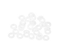 TOP-VIGOR 30Pcs Silicone O Rings, 8mm OD 4mm ID 2mm Width O Rings Sealing Gasket for Plumbing Washer Seal & Auto Quick Repair, White