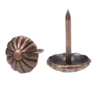 TOP-VIGOR 30Pcs Upholstery Tacks 11 x 16mm, Decorative Furniture Nails and Thumb Pins for Sofa, Craft and Antique Upholstery Projects (Copper)