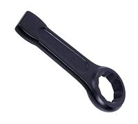 TOP-VIGOR 32 mm Slogging Ring Spanner Striking Straight Handle Box End Wrench Metric Single Ring Flat Spanner Slogging Wrenches for Various Hex Head Bolt