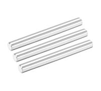 TOP-VIGOR 3Pcs 10mm x 100mm Dowel Pins Shelf Support Pegs, 304 Stainless Steel Cylindrical Shelf Support Pin Fasten Elements Silver Tone