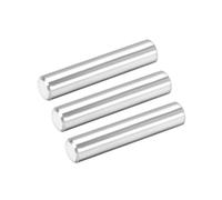TOP-VIGOR 3Pcs 10mm x 50mm Dowel Pins Shelf Support Pegs, 304 Stainless Steel Cylindrical Shelf Support Pin Fasten Elements Silver Tone