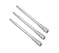 TOP-VIGOR 3Pcs 8mm Nut Setter Driver Drill Bit Set, 1/4 inch Hex Shank Quick Change, 150mm Length Metric Nut Driver Set for Woodworking, Auto Repairing, Machine Maintenance, Furnitures