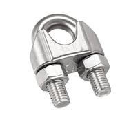 TOP-VIGOR 3Pcs M12 Wire Rope Clip Clamp, 316 Stainless Steel Cable Clamps U Bolt Saddle Fastener for 12mm Wire Rope for Rigging Rope and tension cable Garden Tension Wire Ropes