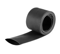 TOP-VIGOR 40mm x 2M Heat Shrink Tubing, 2:1 Heatshrink Sleeving Black | Waterproof Electrical Insulation Heat Shrink Tube for Electrical Insulation, Repairs, Wrap Cable, Wire Connectors