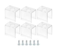 TOP-VIGOR 40Pcs LED Strip Light Clips, Waterproof Mounting Bracket Fixing Clips Plastic Clamp Holders with Screws, Lights Install Fixing Clips Clamp for 8mm Light Cable Ribbon, Translucent