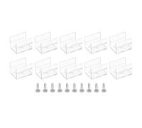 TOP-VIGOR 40Pcs LED Strip Light Clips, Waterproof Mounting Bracket Fixing Clips Plastic Clamp Holders with Screws, Lights Install Fixing Clips Clamp for 11.9-12.4mm Light Cable Ribbon, Translucent