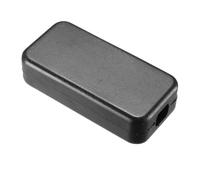 TOP-VIGOR 40x20x11mm Mini Dustproof Electrical Junction Box, ABS Plastic Project Boxes for DIY Electronics Projects, Indoor Power Module Case, Instrument Case Box, Black