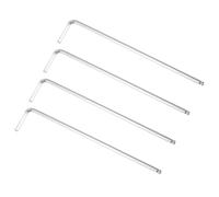 TOP-VIGOR 4Pcs 1/8" Ball End Hex Key Wrench, L Shaped Long Arm Allen Key for Household DIY, Professional Machine Repairing, CR-V
