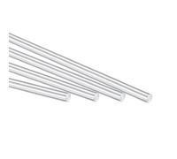 TOP-VIGOR 4pcs 4mm x 250mm Solid Round Aluminum Rod, Metal Solid Round Shaft Rods Lathe Bar Stock for DIY Car Helicopter Airplane Mode
