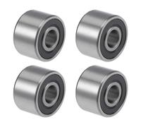 TOP-VIGOR 4Pcs 608-14-2RS Deep Groove Ball Bearings, Z2 8mm x 22mm x 14mm Double Sealed Industrial Bearings, Chrome Steel Skateboard Bearings for Electrical Instrument Equipment