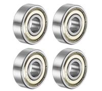 TOP-VIGOR 4Pcs 629ZZ Deep Groove Ball Bearings - Z3 9mm x 26mm x 8mm