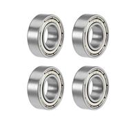TOP-VIGOR 4Pcs 688ZZ Deep Groove Ball Bearings, Z2 8mm x 16mm x 5mm Double Sealed Industrial Bearings, Chrome Steel Skateboard Bearings for Electrical Instrument Equipment