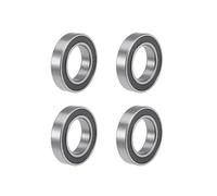 TOP-VIGOR 4Pcs 6905-2RS Deep Groove Ball Bearings, Z2 25mm x 42mm x 9mm Double Sealed Industrial Bearings, Chrome Steel P0(ABEC1) Skateboard Bearings for Electrical Instrument Equipment