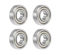TOP-VIGOR 4Pcs 697ZZ Deep Groove Ball Bearings - Z1 7mm x 17mm x 5mm