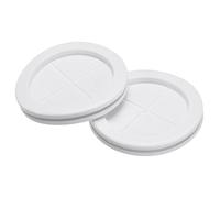 TOP-VIGOR 4Pcs 70mm Round Rubber Grommets Double-Sided White Synthetic Rubber Hole Plugs Electrical Wire Gaskets for Cable and Plug Protection