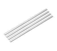 TOP-VIGOR 4Pcs Acrylic Round Rod, 5mm Diameter 250mm Length Clear Semicircle Acrylic Dowel Rods Round Sticks, Solid Plastic PMMA Bar Strip for DIY Crafts Lighting Fixture Handicraft