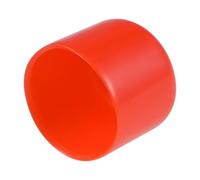 TOP-VIGOR 4Pcs Rubber End Cap 38mm ID - Red Flexible Round Vinyl Screw End Caps and Thread Protectors for Bolts Screws Tubes Cables Wires - Soft Rubber Covers for Indoor Outdoor Use
