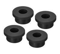 TOP-VIGOR 4Pcs Rubber Grommet 21mm Mount Dia Round T-Type Silicone Seal Flexible Hole Plug for Cable Pipe Cord Protection