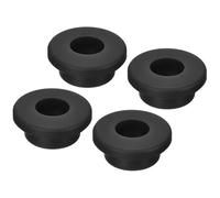 TOP-VIGOR 4Pcs Rubber Grommet 25mm Mount Dia Round T-Type Silicone Seal Flexible Hole Plug for Cable Pipe Cord Protection
