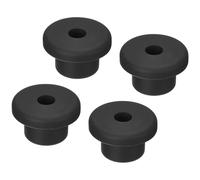 TOP-VIGOR 4Pcs Rubber Grommets 15mm Mount Dia Round T-Type Silicone Seal Flexible Hole Plugs for Cable Pipe Cord Protection