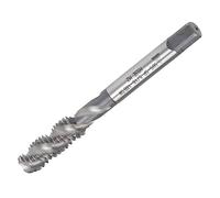 TOP-VIGOR 5/16"-18 BSW Spiral Flute Thread Tap, Metric Machine Threading Tap H2 Tolerance, HSS-Cobalt(5% Co) Uncoated Thread Milling Tap(Round Shank Square End)