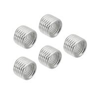 TOP-VIGOR 5 Pcs M14 x 1.5mm Male to M10 x 1mm Reducing Nut, Steel Threaded Insert Adapter, 10mm Long Fine Thread Sleeve for Lamp Pipe & Metal Fitting Repair